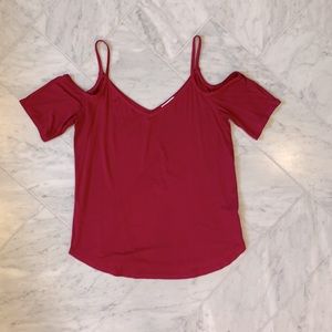 Splendid cold-shoulder top, size XS